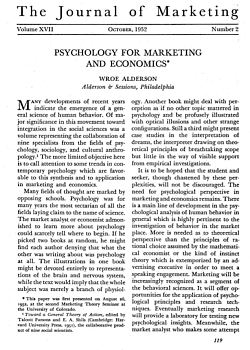 Psychology for Marketing and Economics